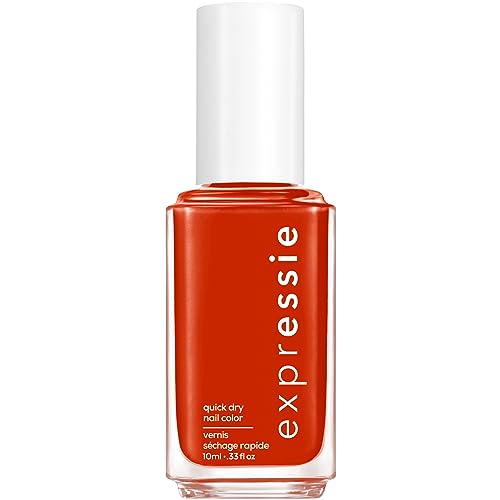 essie Expressie Nail Polish, Quick-Dry Bright Red Nail Polish, Vegan, Bold And Be Bold, 0.33 fl oz