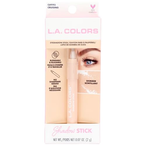 LA Colors Eyeshadow Stick and Eyeliner, Cruising (Tan), 0.07 oz