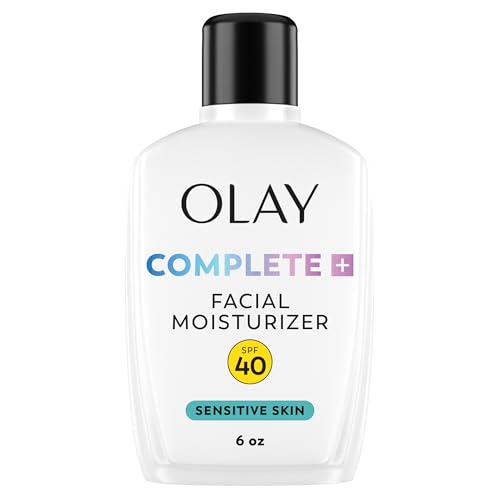 Olay Complete+ Face Moisturizer with Sunscreen SPF 40, For Sensitive Skin, Broad Spectrum Sun Protection, Fragrence-Free - No White Cast on All Tones Beauty & Personal Care Olay