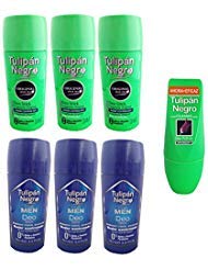 Tulipan Negro Original Deo Deodorant Stick 3X 75ml + for Men Deo Stick 3X 75ml + Classic Deo Roll-on 50ml Beauty and Personal Care TULIPAN NEGRO