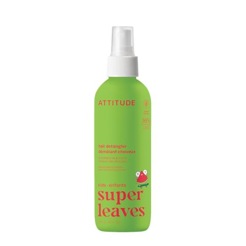 ATTITUDE Rinse-free Hair Detangler Spray for Kids, EWG Verified Leave In Product, Plant- and Mineral-Based Ingredients, Vegan, Watermelon & Coco, 8 Fl Beauty & Personal Care ATTITUDE