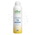 Alba Botanica Hydrating Sunscreen Spray for Face and Body, Broad Spectrum SPF 70 Sunscreen, Water Resistant, 5 Fl. Oz. Bottle Beauty & Personal Care Alba Botanica