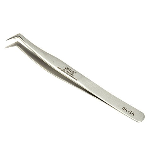 Vetus Eyelash Extesnion Tweezers 3D 6D Volume Individual Lashes Extension Application Tool 6A-SA by Qeelasee Beauty and Personal Care Qeelasee