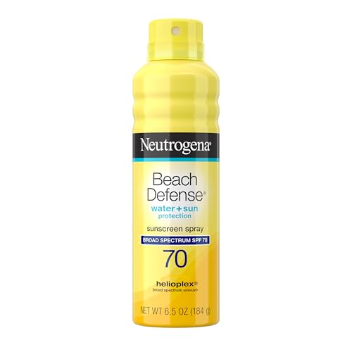 Neutrogena Beach Defense SPF 70 Sunscreen Spray, Broad Spectrum, Lightweight & Fast Absorbing, Oxybenzone & Octinoxate Free, Hawaii Act 104 Compliant Beauty & Personal Care Neutrogena