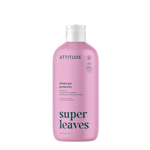 ATTITUDE Body Wash, EWG Verified Shower Gel, Dermatologically Tested, Plant and Mineral-Based, Vegan Personal Care Products, Coconut & Wild Berries Beauty & Personal Care BIO SPECTRA ATTITUDE