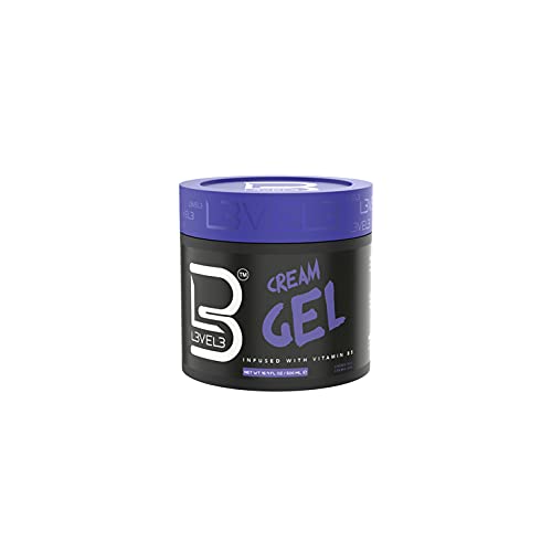 L3 Level 3 Cream Gel - Provides Volume and Medium Hold - With Vitamins to Nourish and Protect Hair Level Three Mens Hair Styling Cream (500 ML Beauty & Personal Care L3