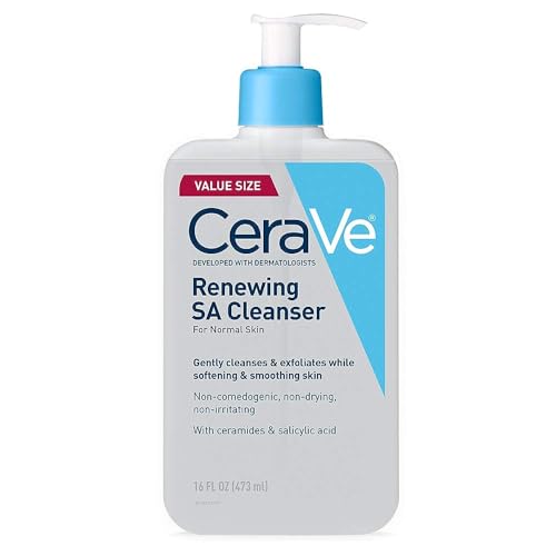 CeraVe, Renewing Salicylic Acid Cleanser, Formulated with Hyaluronic Acid, Niacinamide, and Ceramides, Gentle BHA Exfoliating Face Wash Smooths Beauty and Personal Care CeraVe Default Title