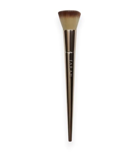 F.A.R.A.H® Flat Foundation Brush 615F - Vegan Bristles, Precision Foundation Application for an Airbrushed Finish Beauty & Personal Care F.A.R.A.H