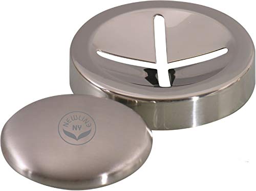 NEWLINE NY Stainless Steel Smell Remover Soap with Stand Beauty & Personal Care NEWLINE NY