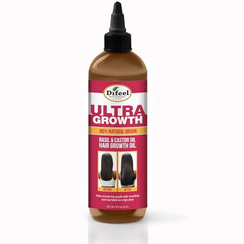 Difeel Ultra Growth Basil & Castor Hair Growth Oil 8 oz. Beauty & Personal Care Difeel