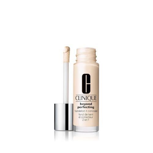 Clinique Beyond Perfecting Lightweight Liquid Foundation + Concealer For Dry Combination to Oily Skin Types | Full Coverage + Natural Matte Finish Beauty & Personal Care Clinique