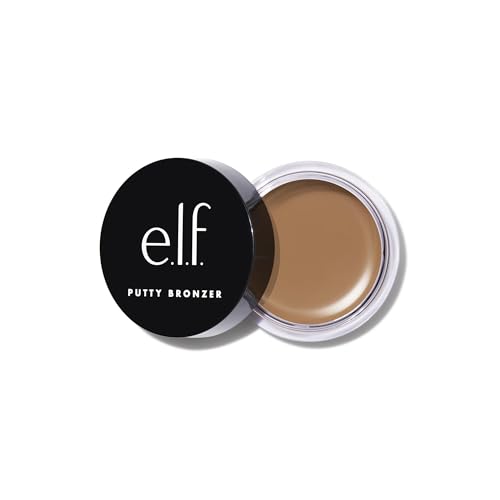 e.l.f. Putty Bronzer, Creamy & Highly Pigmented Formula, Creates a Long-Lasting Bronzed Glow, Infused with Argan Oil & Vitamin E, Tan Lines, 0.35 Oz Beauty & Personal Care e.l.f.