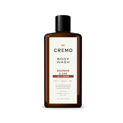 Cremo Body Wash for Men, Rich-Lathering Bourbon & Oak,16 Fl Oz Beauty & Personal Care Cremo