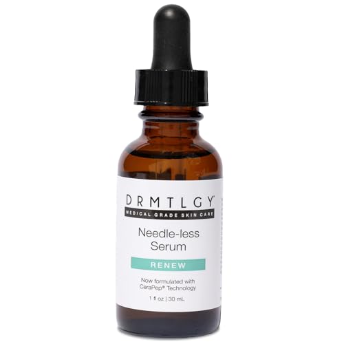 DRMTLGY Needle-less Serum - Peptide & Ceramide Face Serum for Fine Lines & Wrinkles, Hydrating & Firming Anti Aging Serum with Niacinamide Beauty & Personal Care DRMTLGY
