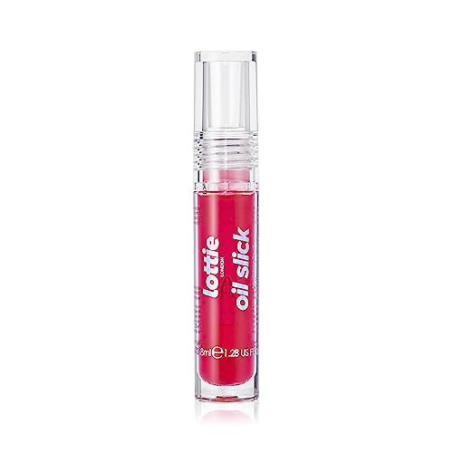 Lottie London Oil Slick, 100% Vegan Lip Oil, Strawberry Dreams, 0.12 fl oz Beauty and Personal Care Lottie London