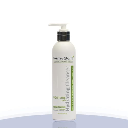 RemySoft Sulfate-Free Detangling Shampoo: Safe For Human & Synthetic Extensions Wigs Weaves Lace Fronts - Moisturelab Gentle Daily-Use Color-Safe Beauty & Personal Care RemySoft