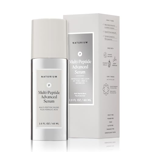 Naturium Multi-Peptide Advanced Serum Jumbo, Firming & Smoothing Face Serum for Fine Lines & Wrinkles with Advanced Multi-Peptide Blend, 2 oz Beauty & Personal Care Naturium