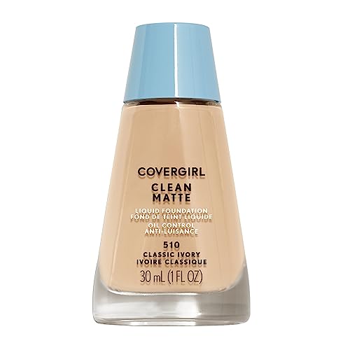 COVERGIRL Clean Matte Liquid Foundation Classic Ivory, 1 oz (packaging may vary) Beauty & Personal Care COVERGIRL
