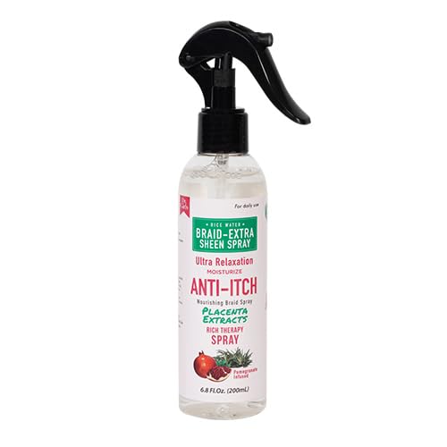 Dr.Girls Ultra Relaxation Anti-Itch Braid Extra Sheen Spray 6.8oz/ 200ml (Placenta Extracts & Pomegranate) Beauty & Personal Care Dr.Girls