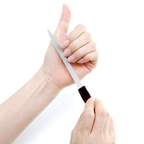 Pinkee's (2 Pack) 6 inch Stainless Steel Metal Nail File for Fingernails, Toenails, Scraping, Strengthening, Finger Manicure File Beauty & Personal Care Pinkee's