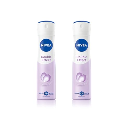 NIVEA Double Effect Anti-Perspirant Spray for Women, 72H Sweat & Odor Protection, Avocado Extract, Alcohol-Free Deodorant, Smooth Underarms, 200ml Beauty and Personal Care NIVEA