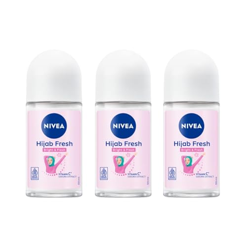 Nivea Whitening Hijab Fresh Roll-On Deodorant - 1.69 fl oz - Pack of 3 Beauty and Personal Care NIVEA