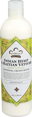 Body Lotion, Indian Hemp & Haitian Vetiver - 13oz Beauty & Personal Care Nubian Heritage