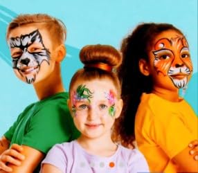 face and body 12 primary colors washable paint Beauty & Personal Care Hello Hobby