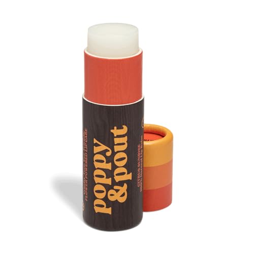 Poppy & Pout Citrus Sunrise Jumbo Lip Balm - All Natural Lip Balms & Moisturizers - Hydrates with Beeswax, Vitamin E, Organic Coconut Oil Beauty and Personal Care Poppy & Pout
