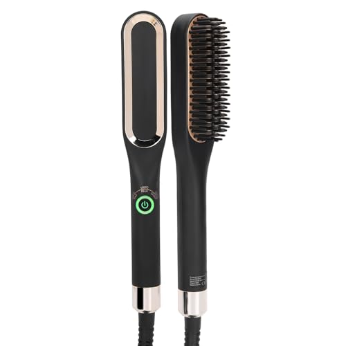 Electric Beard Straightening Comb, Multifunctional Beard Straightener Brush for Men 100?240V Grooming Gifts for Men (US Plug) Beauty and Personal Care SASKATE