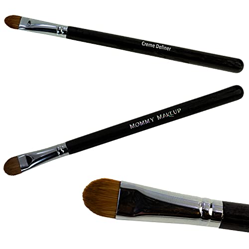 Creme Definer Eyeshadow Brush (1 Pc) Soft & Thick Premium Synthetic Vegan Bristles, Flat Cream Eye Shadow Brush for Makeup Artist-Quality Results Beauty & Personal Care Mommy Makeup