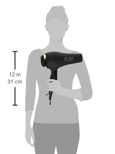 Hot Tools Pro Artist Black Gold 2100 Turbo Ceramic + Ionic Hair Dryer | Fast Dry, Lightweight Beauty & Personal Care HOT TOOLS