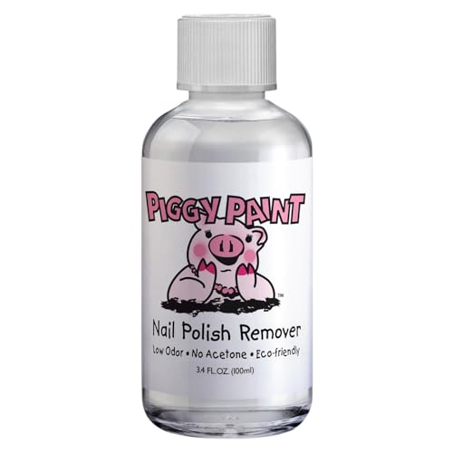 Piggy Paint Nail Polish Remover - Low Odor, Acetone?Free Formula with Aloe Vera & Vitamin E, Gentle Safe Remover for Kids, Compatible with Piggy Paint
