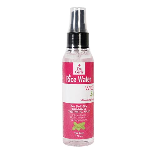 Dr.Girls Rice Water Wig-Shining 3 in 1 Spray 4oz (Peppermint) Beauty & Personal Care Dr.Girls