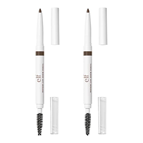 e.l.f. Instant Lift Brow Pencil, Dual-Ended Precision Brow Pencils For Shaping & Defining Eyebrows, Vegan & Cruelty-Free, Neutral Brown, 2-Pack Beauty and Personal Care e.l.f. Default Title