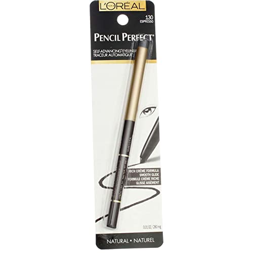 L'Oréal Paris Pencil Perfect Self-Advancing Eyeliner, 130 Espresso (Pack of 2) Beauty & Personal Care L'Oreal Paris