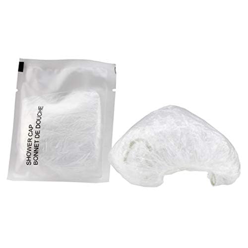 World Amenities Waterproof Shower Cap (Clear Frosted Sachet), Travel Size Hotel Amenities, Airbnb Beauty & Personal Care World Amenities
