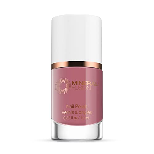 Mineral Fusion Nail Polish, Mauve Rose Pink, Flirtini Flirtini 0.33 Fl Oz (Pack of 1) Beauty & Personal Care Mineral Fusion