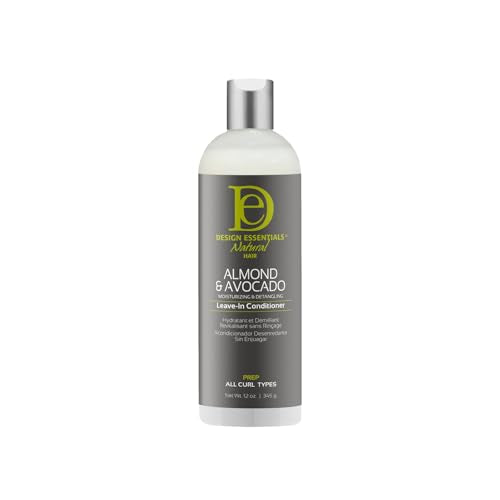 Design Essentials Almond & Avocado Moisturizing & Detangling Leave-In Conditioner for Curly Hair, 12 Ounce Beauty & Personal Care Design Essentials