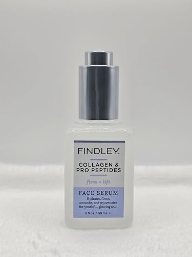 Findley Collagen & Pro Peptides Face Serum - Firm + Lift - Hydrating Anti-Aging Serum with Collagen, Peptides & Botanicals - 2 fl oz (59 mL) Beauty & Personal Care Findley