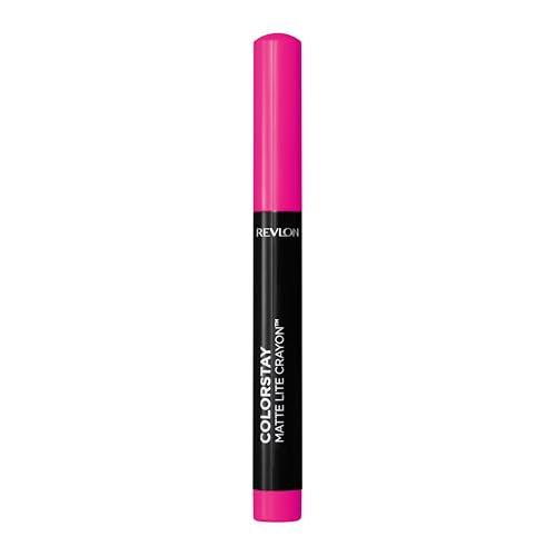 REVLON ColorStay Matte Lite Crayon Lipstick with Built-in Sharpener, Smudge-proof, Water-Resistant Non-Drying Lipcolor, 007 Mile High, 0.049 oz Beauty & Personal Care REVLON