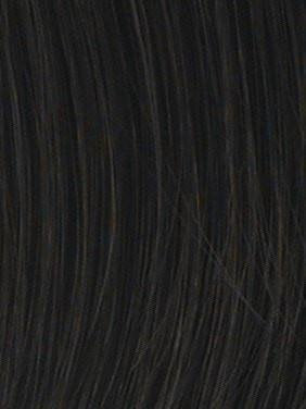 Christie Brinkey Hair Wrap (Pair of 2) - Color HT2 Almost Black - Natural Tone6" Shoulder Length Official Heat Friendly Synthetic Textured Hairpiece