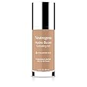 Neutrogena Hydro Boost Hydrating Tint Foundation Makeup for Dry Skin, with Hyaluronic Acid, Lightweight Oil-Free Water Gel, Non-Comedogenic, 40 Nude Beauty & Personal Care Neutrogena