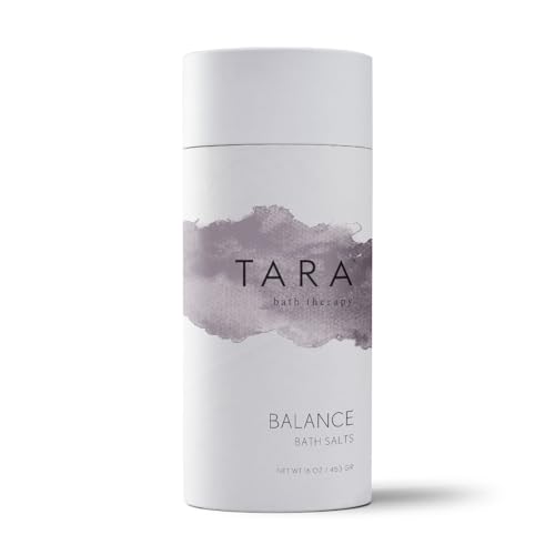 TARA Spa Therapy Balance Bath Salts - Harmonizing Aromatherapy Soak with Vetiver & Ylang Ylang, 100% Pure Essential Oils, 16 oz Beauty and Personal Care TARA