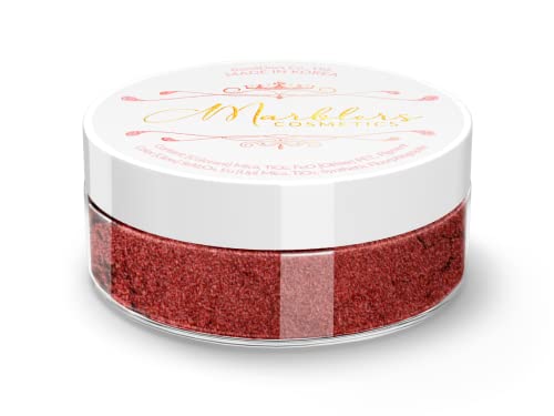 MARBLERS Fine Synthetic Mica Powder [Elegant Burgundy] 0.11oz (3g) | Highly Pigmented | Non-Toxic, Vegan, Cruelty-Free | Lip Gloss, Lipstick, Bath Beauty & Personal Care MARBLERS