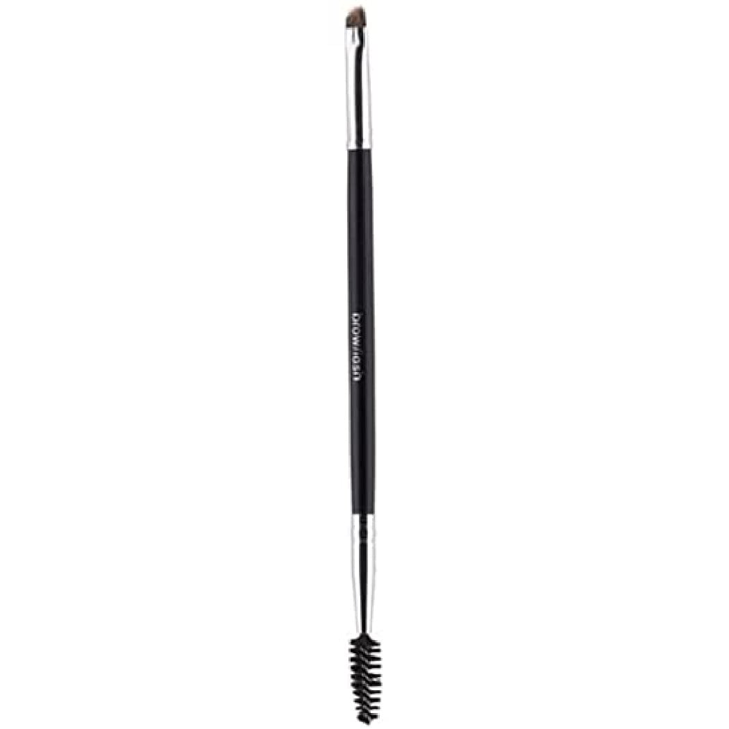 Bodyography Dual-Ended Eyebrow Brush | Angled Precision Brow Definer & Spoolie Comb for Shaping, Filling, and Grooming | Ideal for Pomade, Powder Beauty & Personal Care Bodyography