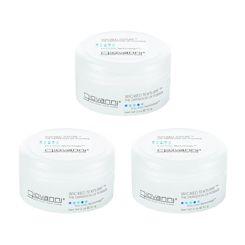 GIOVANNI Wicked Texture The Definition Of Pomade - Helps Shape Hair & Smooth Texture, Water Based Pomade that Washes Out Easily, Vegan, Paraben Free Beauty & Personal Care GIOVANNI