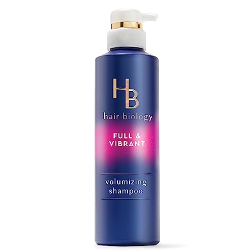 Hair Biology - Volumizing Shampoo with Biotin - Full & Vibrant for fine or thin hair - 12.8 fl oz., Blue and Lavendar