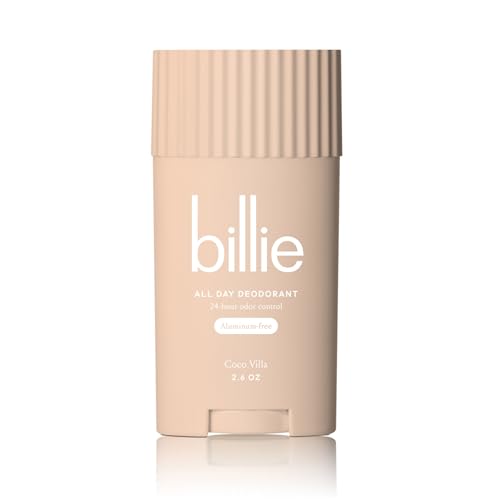 Billie All Day Deodorant, 24-hour Odor Protection, Aluminum-Free, Coco Villa, 2.6oz Beauty and Personal Care Billie