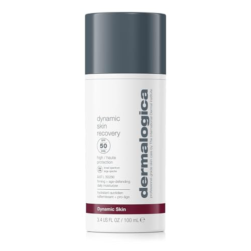 Dermalogica Dynamic Skin Recovery SPF50, Anti-Aging Face Sunscreen Moisturizer, Medium-Weight Non-Greasy Broad Spectrum, 3.4 Fl Oz Beauty and Personal Care Dermalogica Default Title
